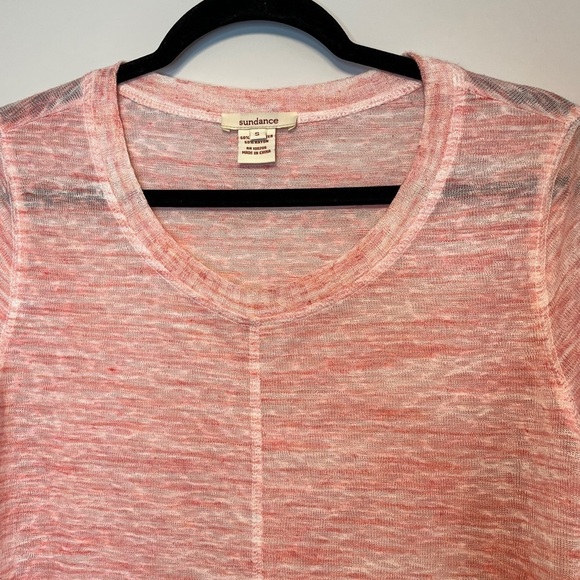 Sundance Pink Light Weight Sweater Women’s Size S Asymmetrical Hem - Picture 6 of 9